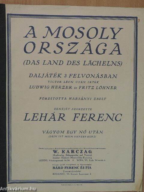 A mosoly országa Szarvason - Jegyek itt!