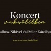 Koncert VAKSÖTÉTBEN Peller Károly és Gallusz Niki közreműködésével - Jegyek itt!