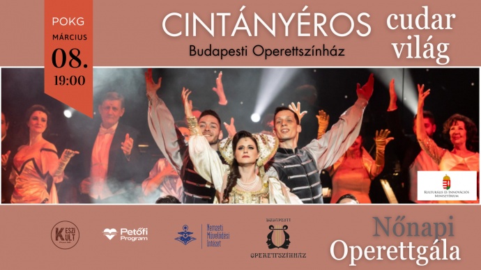 INGYENES hölgyeknek a Nőnapi Operettgála az Operettszínház művészeivel! Regisztrációs infók itt!